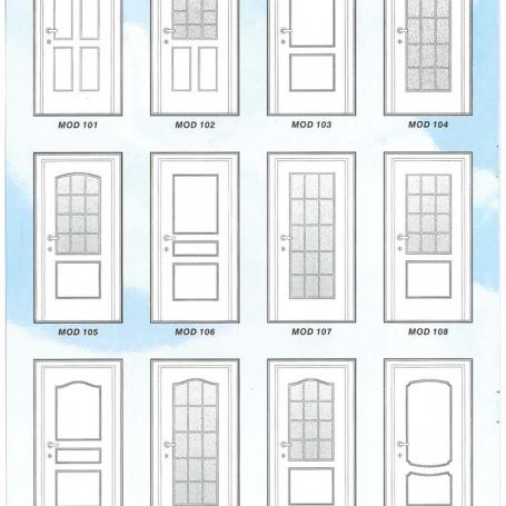 Usi de interior cu model pandografat